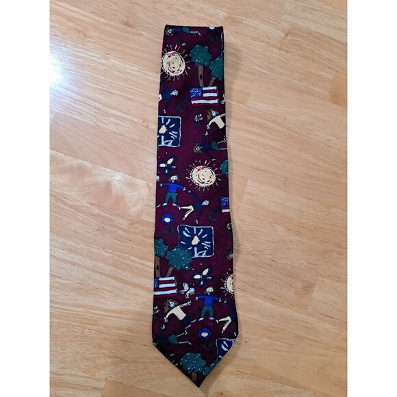 VTG Bob Timberlake for Keep America Beautiful Neck Tie Colorful Graphic - Picture 3 of 7